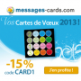15% de réduction sur les cartes de voeux 2013 avec MESSAGES-CARDS